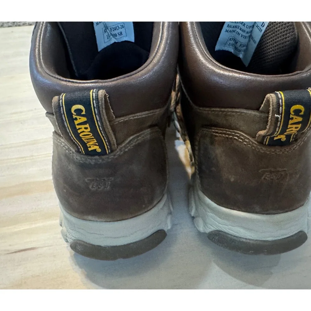 Carolina CA5570 ESD Safety Toe Work Boots Brown Leather 11D‎ Utility